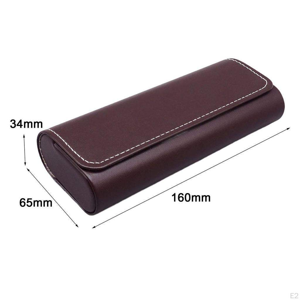 Eyeglasses Box Eyewear Display Lightweight Storage Organizer Easy to Clean Multiuse PU Leather