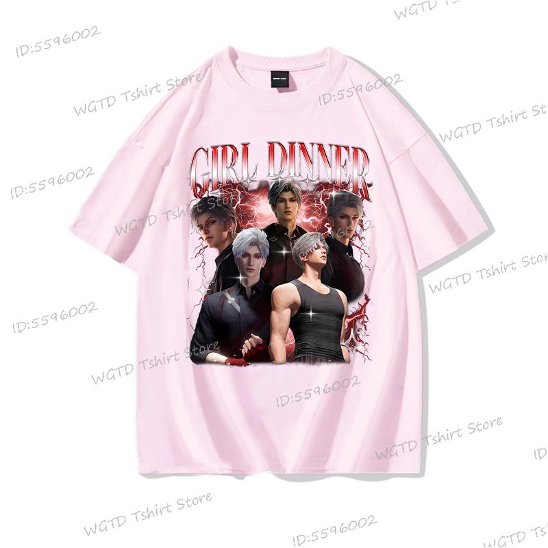 Sylus Love and Deepspace Baumwoll-T-Shirt Lustiges Geschenk für Mädchen Mode Lässige T-Shirts für Männer Frauen Hohe Qualität Streetwear Oberteile