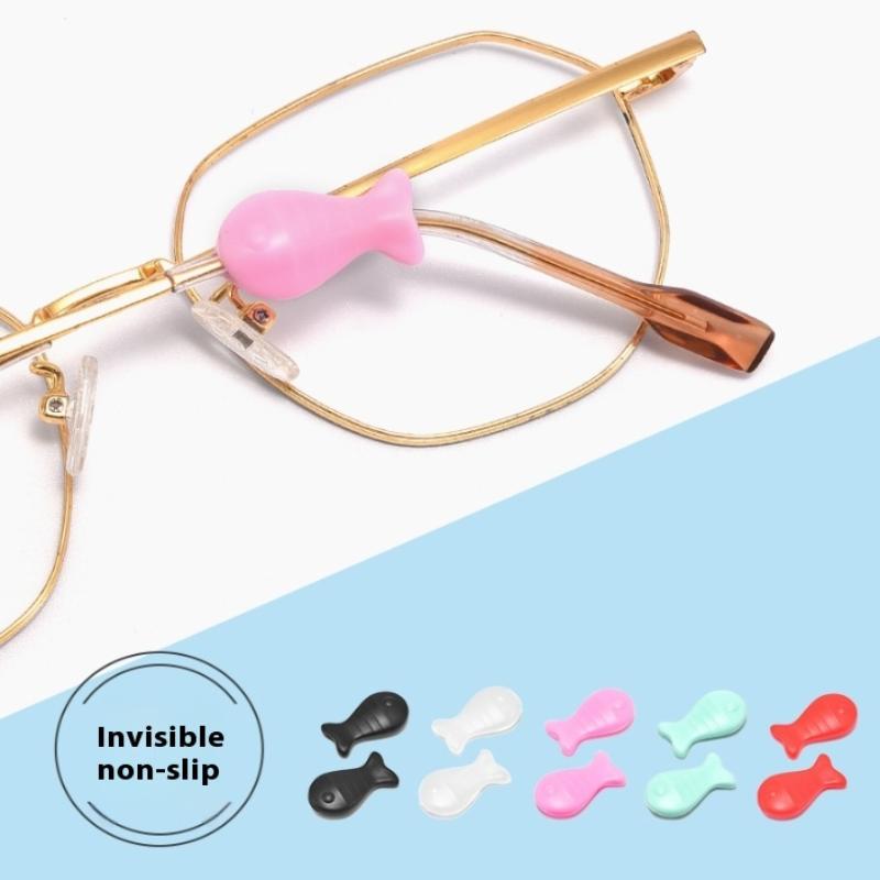 5Pairs Silicone Fish Shells Anti Slip Ear Hook Eyeglass Eyewear Accessories Eye Glasses Grip Fixed Rings Temple Tip Holder