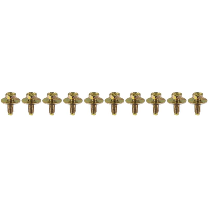 10/20/30Pcs Self-tapping Screw Fasteners Metal U-shaped Clamp Holder Car Engine Cover Splash Shield Bumper Fender Liner Fastener