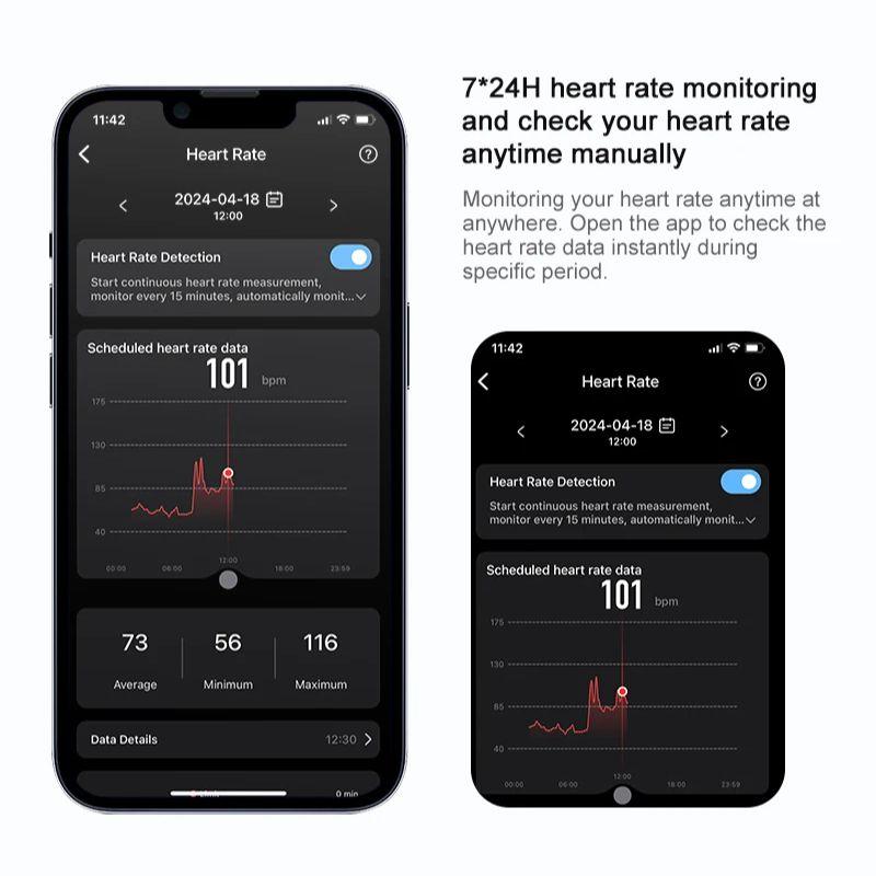 Smart Ring Multi Sport Modi Fitness Tracker 5ATM Wasserdicht Schlaf Blut Sauerstoff Herzfrequenz Überwachung Schritt Zählen Smart Ring