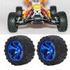 2PCS RC Rubber Tires 144018-3001 Remote Control Car Right Wheel Tire Replacement for WLtoys