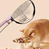 Multi-functional Cat Food Scoop Clear Scale Cat Food Measuring Spoon Sealing Clip  for Dogs Cats