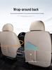 Universal Cotton & Linen Car Seat Covers, Four Seasons Fully Wrapped Five-Seater Cushions for Small Cars