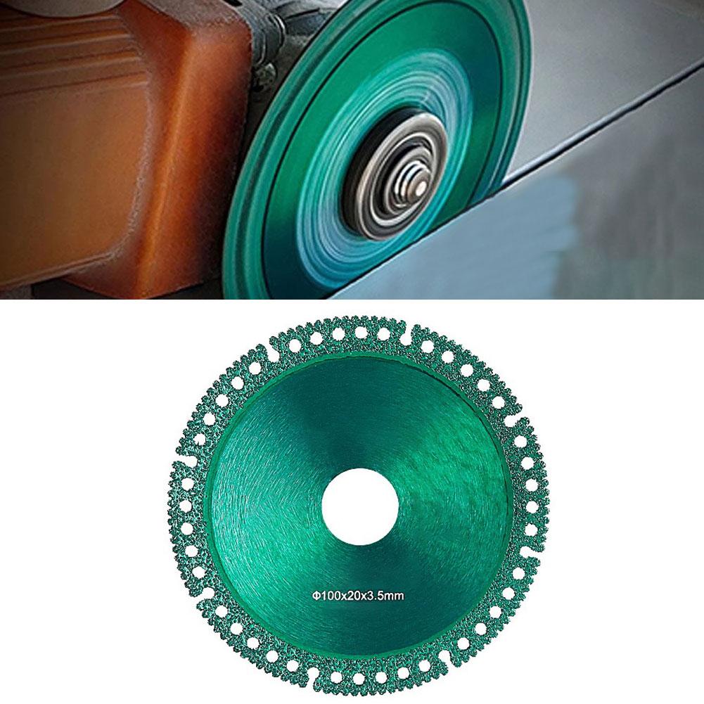 Aluminum Aluminum Alloy Diamond Saw Blade Cutting Disc Blade 10cm/3.93 In Composite Green Multi-function Steel