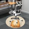 1PC Cat Whiskers Office Round Area Rug,  Mat Suitable ForOffice, Under Office Chairs Bedroom Living Room Home Decor, Room Deco