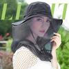 Mosquito Head Net Hat Sun Protection Bucket Hat with Hidden Net Mesh Foldable Fly Protection Netting Hat for Outdoor Fishing Hiking