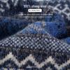 Men's 100% Lambswool Retro Jacquard Round Neck Sweater