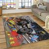Tapete de Desenho Animado Monster Truck Monster Jam para Quarto Sala de Estar Decoração de Casa Sofá, Jogo Infantil Grande Tapete de Chão Decorativo