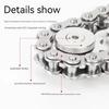 Chains Gear Fidget Spinner Gyroscope Fingertip Sprocket Hand Spinner Chain Gear Metal Spinning Top Wheel Gear Chain Gyroscope