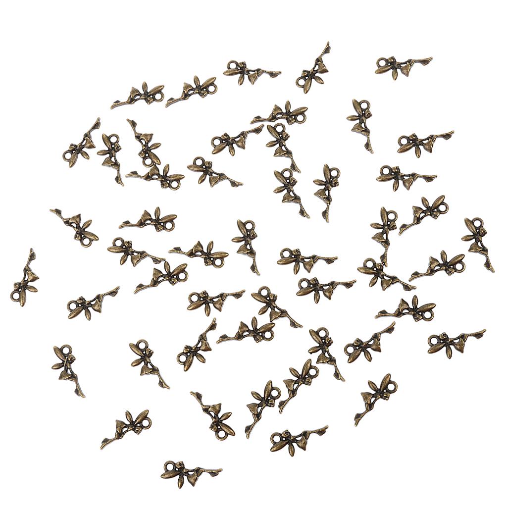 100pcs Angle Fairy Alloy Pendant Charms DIYJewelry Findings Bronze & Sliver