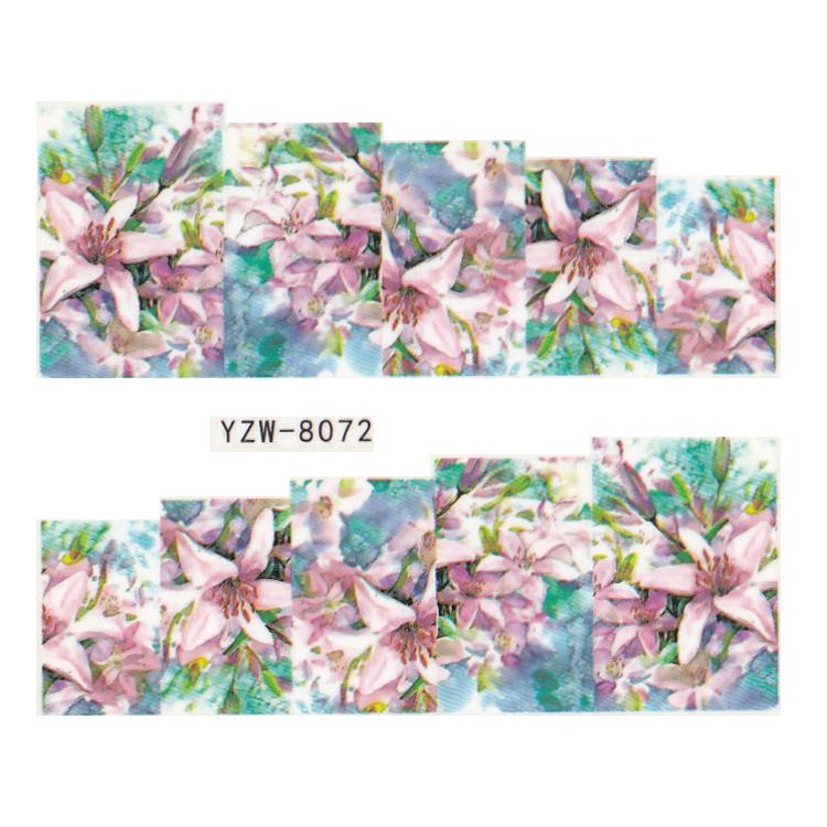 

1 лист модный женский дизайн переносная наклейка для ногтей наклейка украшения для ногтей живопись портретные цветы