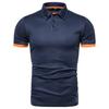 Men's Short Sleeve Polo Shirt Lapel Collar Solid Golf Clothing Men Casual Button Polo Shirts