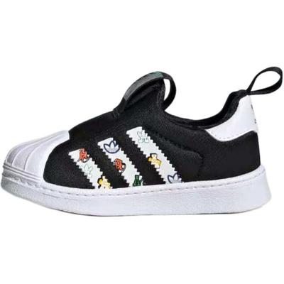 Originals Superstar 360 Trendige Sportliche Strapazierfähige Niedrige Laufschuhe Babyschuhe Schwarz Weiß JS0685