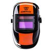 DEKOPRO Welding Solar Rechargeable Welding Adjustable Shadow Range sec Darkening Speed for and Arc Black Orange Auto-Darkening Helmet, Mask/Welding