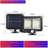56LED Induction Wall Lamp Waterproof Split Solar 100COB Separated Human Body Induction Courtyard Lamp Garage Lamp