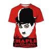Charlie Chaplin Pánské Dámské tričko Osobnost Hip Hop Sreet Style Zábavné 3D potištěné tričko