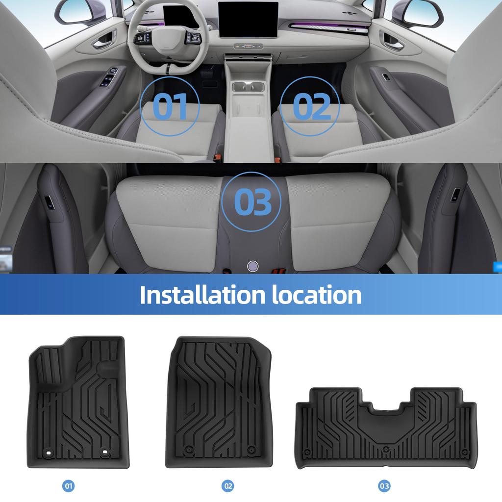 for MG4 MG 4 EV 2025 Car Floor Mats Protective Pad Waterproof Foot Pad Cargo Liner Trunk Mat Car Interior Accessories