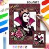 Evil Queen Rose Oil Paint Hand Painting Art Kit. Home Decor Gift