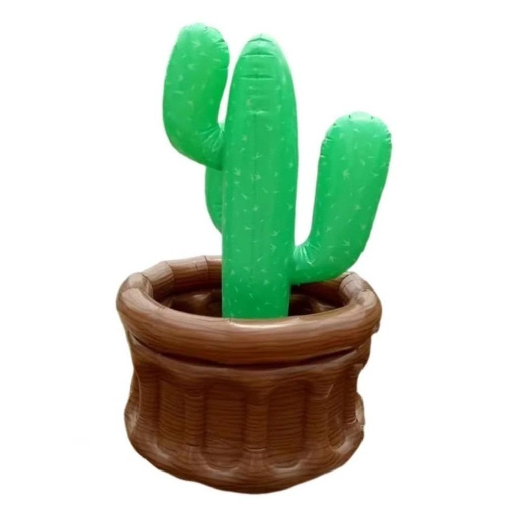 Inflatable Ice Bucket Cooler Pool Accessory Cactus Drink Cooler Drink Holder  Beach Party Supplies