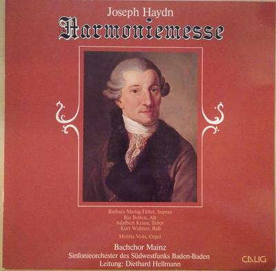 LP Record JOSEPH HAYDN - BACHCHOR MAINZ , SIN - Harmoniemesse CAL30490 Calig 1982 Germany Classical Used