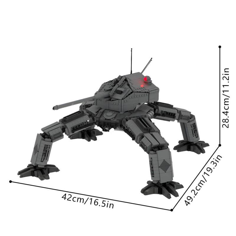 Walking Weapon Carrier MOC-237327 - Compatible with LEGO Small Particles Building Blocks 3040 Pieces