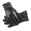 Men's leather gloves new autumn and winter outdoor riding fleece thickened leather women's sheepskin cotton gloves winter