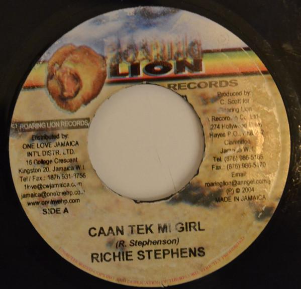 

7inch Record RICHIE STEPHENS - Caan Tek Mi Girl NONE Roaring Lion Re 2004 Jamaica Reggae, Ska & Dub Used