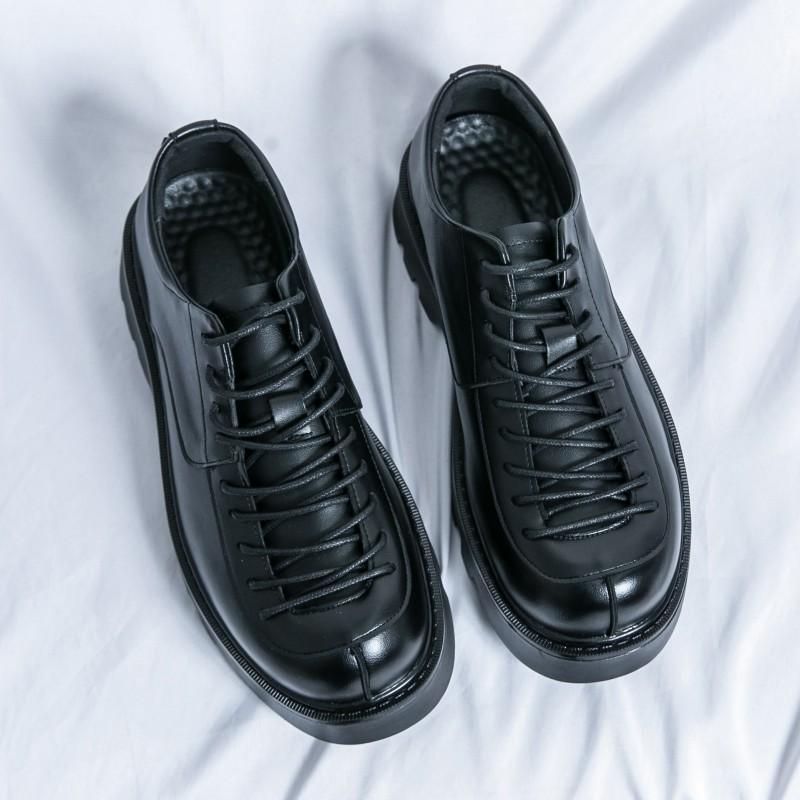 Luxuriöse Herren Leder Formelle Schuhe Mode Casual Handgefertigte Plateauschuhe Hohe Qualität Dicke Sohle Business Oxford Schuhe Hochzeit