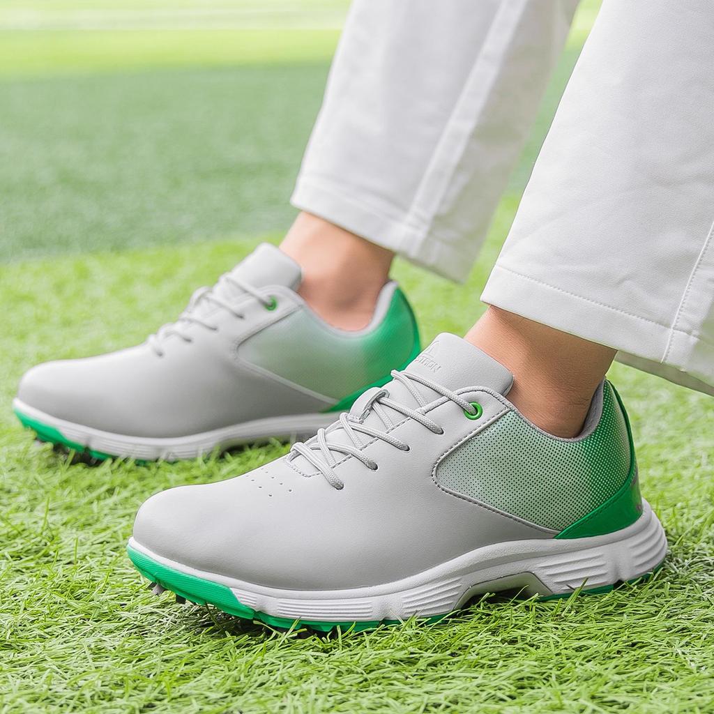 Lechuang THESTRON Waterproof Spiked Golf Shoes, Sizes 39-49 - Casual & Training Footwear