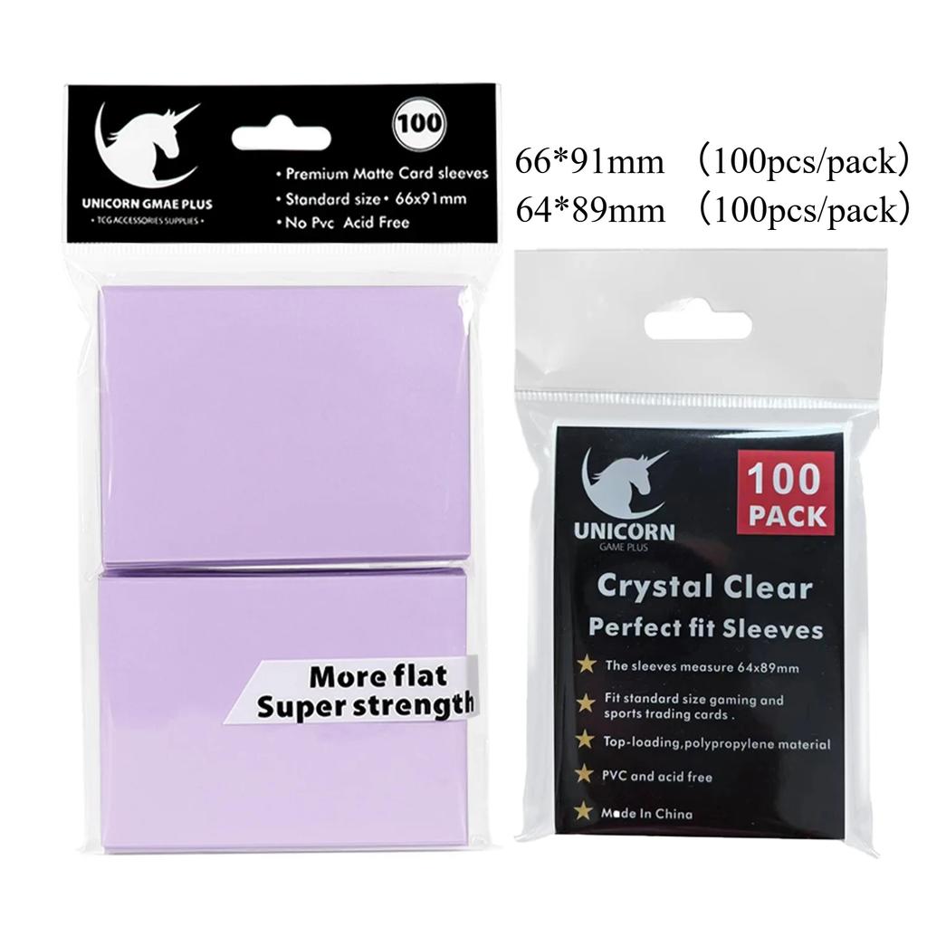 200 PEZZI Buste Standard per Carte da Gioco Carte Collezionabili Buste Doppia Strato Opache per Pokemon MTG Baseball Sport Card Gioco da Tavolo