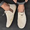 2024 Mens Sneakers Casual Slip On Loafers Outdoor Light Flats Autumn Leather Shoes Comfortable Mens Sneaker Lychee elegant shoes