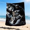 1pc Batman, Joker Outdoor Flannel Throw Blanket Soft, Lightweight & Warm for Sofa, Office