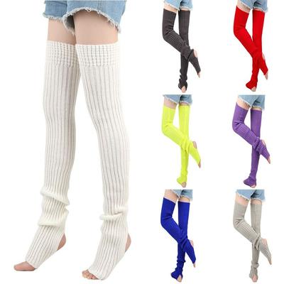 Winter Women Leggings Solid Color High Boot Stockings New Leg Warmers  Women