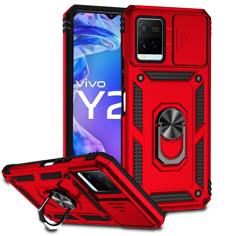 Suitable for the new Vivo Y21 sergeant ring anti-drop mobile phone case vivo Y20 window push two-in-one protective case
