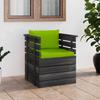 Day and Night - Day and Night Garden Armchair with Pine Wood Cushions