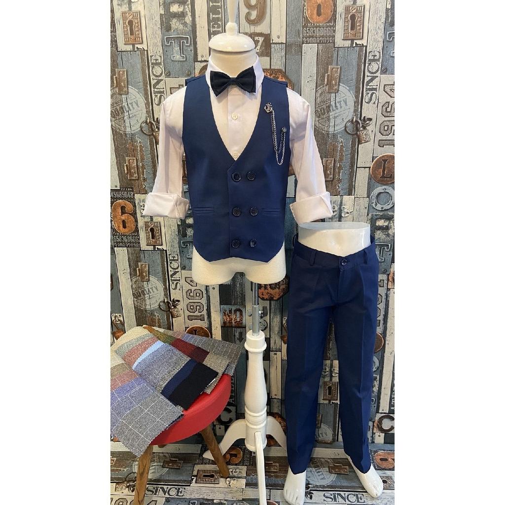 Children's Vest Suit With Shirt Set 0-1 Years - 14 Years Black