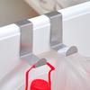 2pcs Over Door Hook Stainless Steel Z-shaped Hanger Kitchen Clasp Punch-Free Nail-Free Self-Adhesion Hangers Rack
