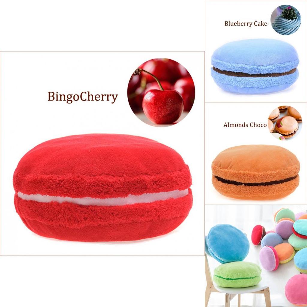 Charming 15 Inch Macaronshaped Cushion With Plush Cover And Supportive Pp Cotton Filling