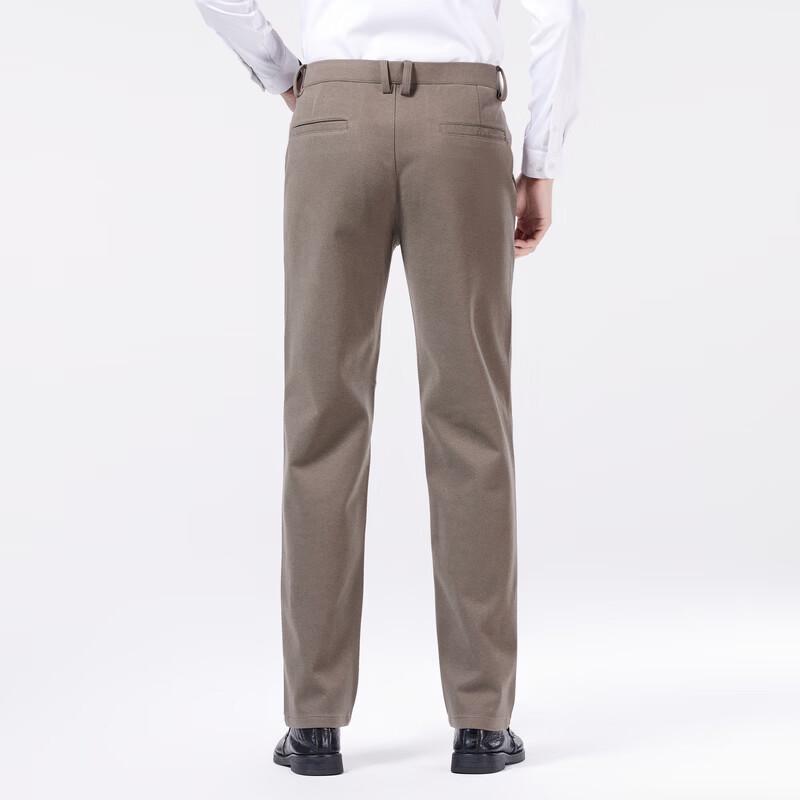 Men's Tencel Wool Blend Straight-Leg Daily Wear Pants