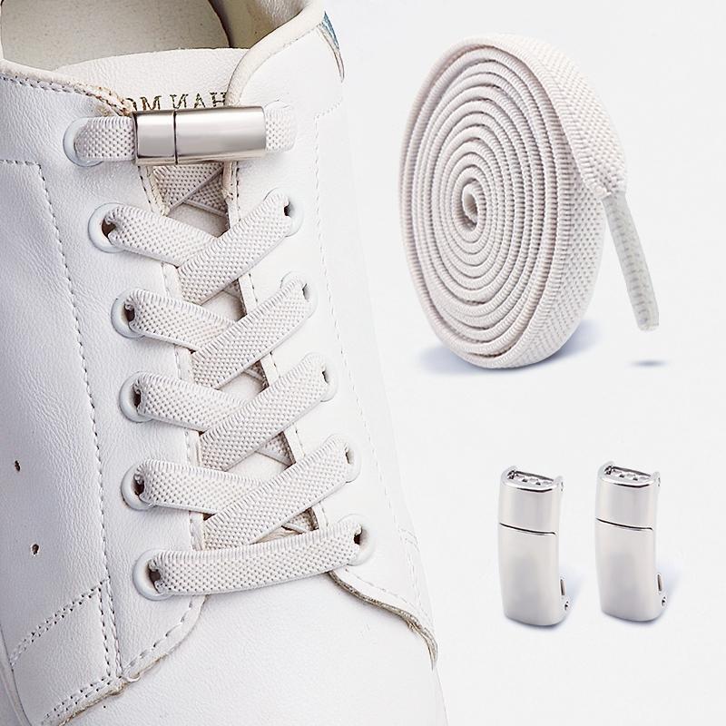 Lacci magnetici per sneakers senza nodo, lacci elastici per scarpe per adulti e bambini, lacci elastici senza nodo, accessori per scarpe, 1 paio/2 paia