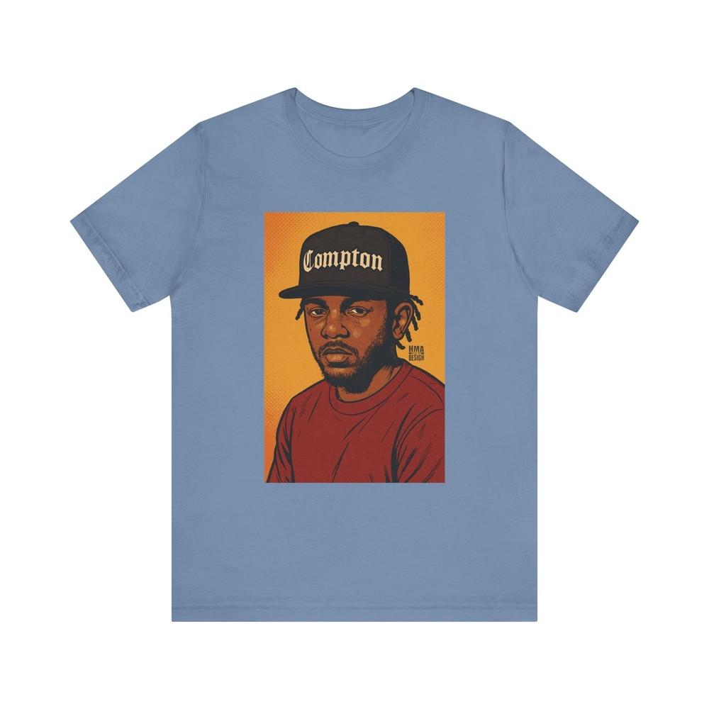 

Футболка Kendrick Lamar Compton Хип-Хоп Одежда Футболка Подарок для Любителя Музыки Унисекс Футболка XL