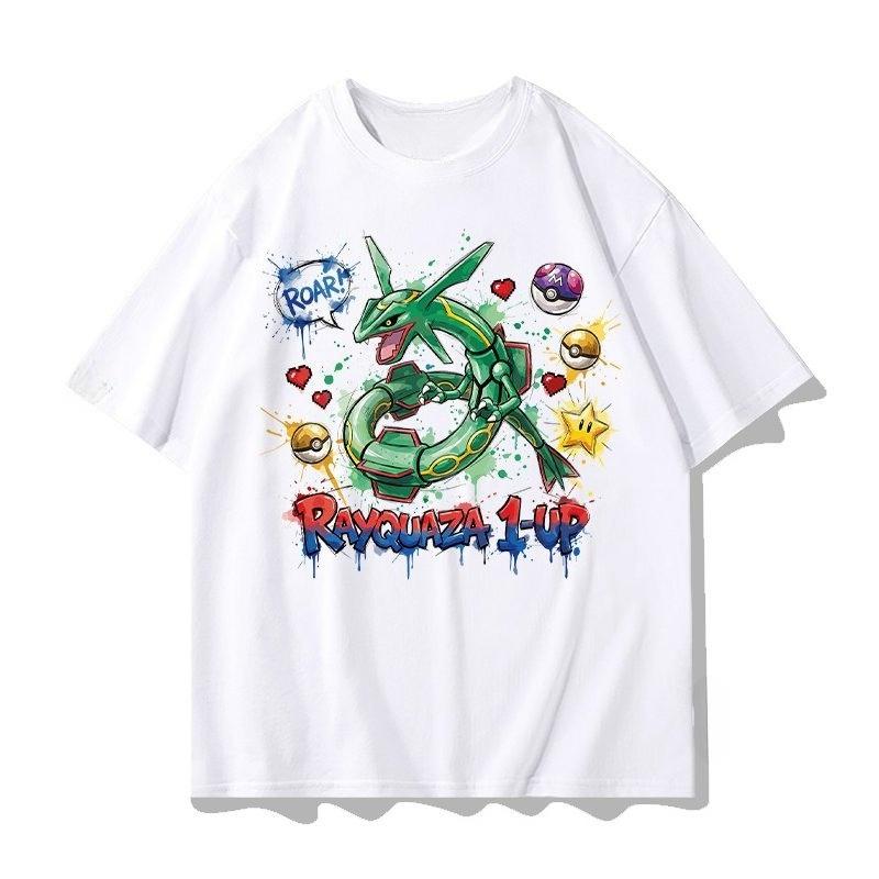 New Summer Pokmon Tshirt Casual Printed Shortsleeved Shirt Fashionable Street Style Top Suitable For Both Unisex And Unisex