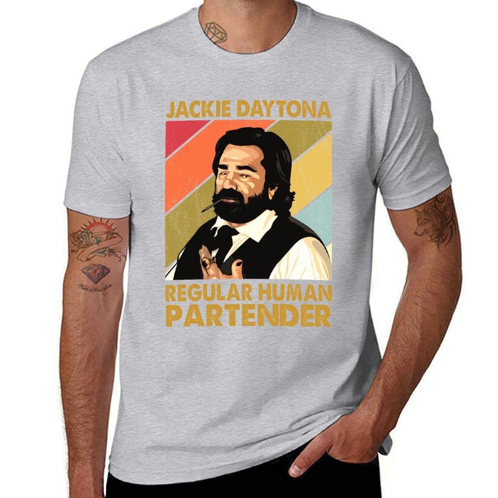 Retro Jackie Daytona Regular Human Partender Geschenk Weihnachten T-Shirt Sportfans T-Shirts niedliche Kleidung Herren T-Shirts