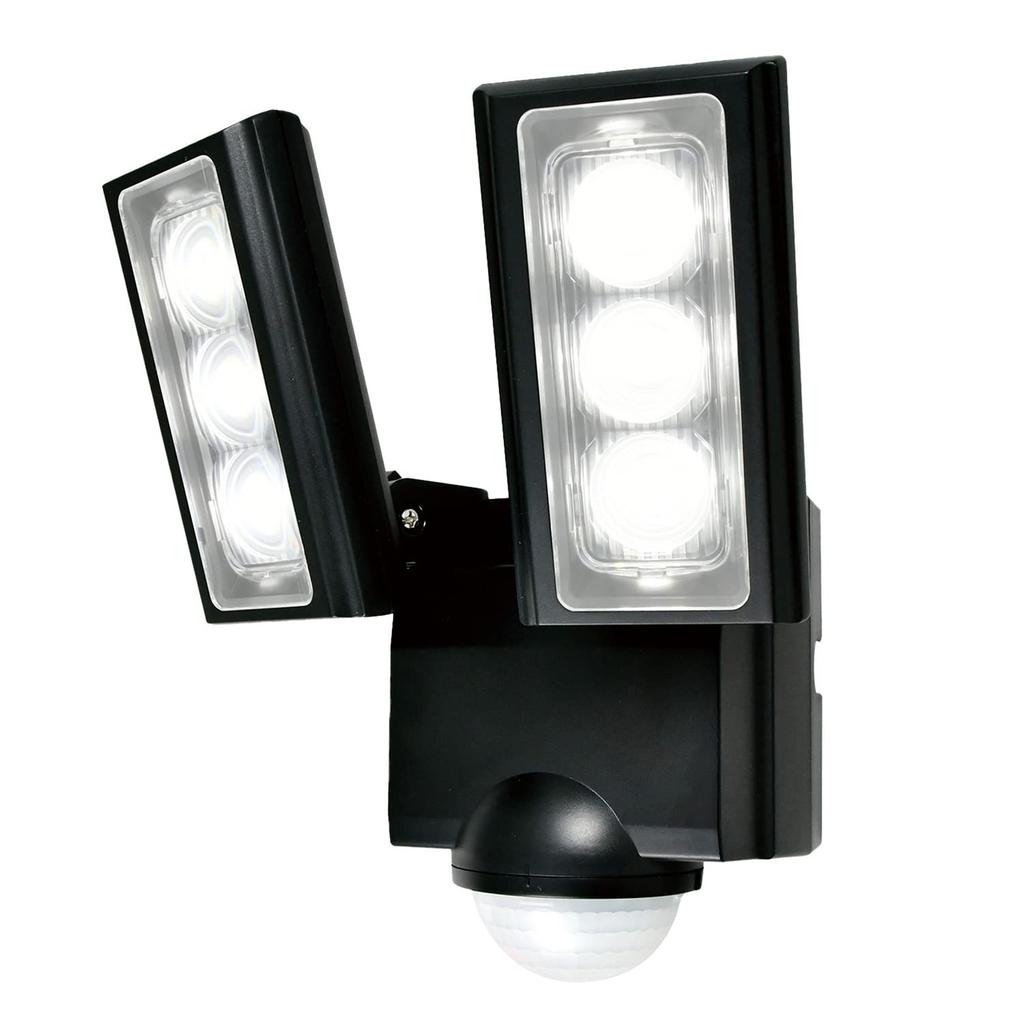ELPA Battery-Operated Sensor Light, 2 Lights (White LED/Waterproof), Outdoor, Sensor Foot Light (ESL-312DC)