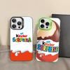 Trolly Egg KINDER JOY Surprise Phone Case For IPhone 17 16 15 14 13 12 11 Pro MAX Matte Shockproof Back Anti Fall Matte Cover