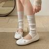 Retro Silver High-end French Flat-bottomed Light-mouth Single Shoes Women's Summer 2025 New Skirt Versatile Mary Jane Shoes