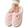 Couple cotton slippers new plush warm indoor household autumn and winter cotton mop home 2025 non-slip
