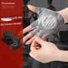 Premium Gym Gloves Sport Fitness Gloves Half Finger Perforated Mesh Shock Absorption Non-Slip Adjustable Strap Weight Lifting