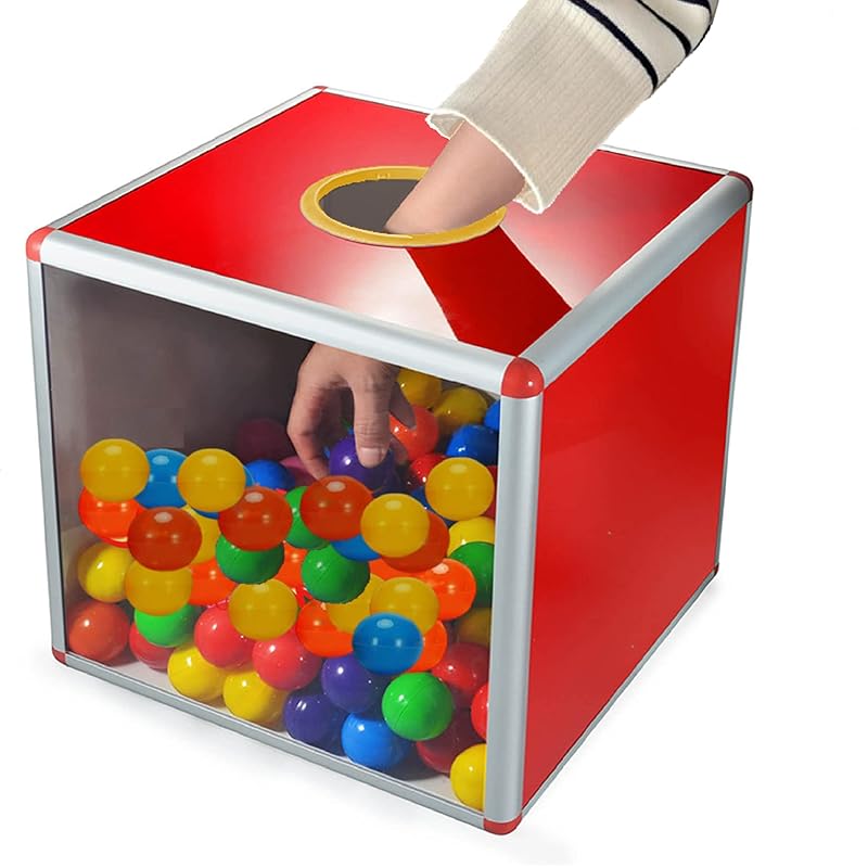 

[med358] лотерейная коробка Прозрачная страница 1 средний размер 25см×25см×25см Инструменты не требуются акриловая лотерейная коробка лотерейный талисман приз фестиваль специальное мероприятие